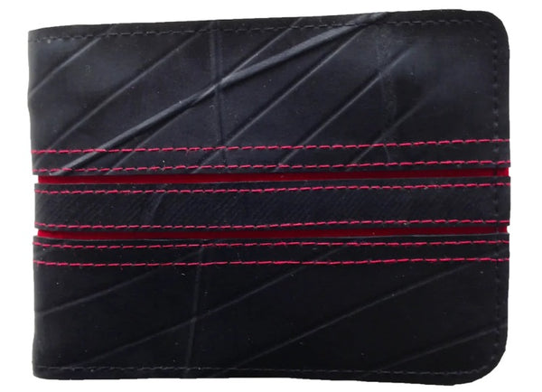 Upcycled Tyre Wallet - Double Line