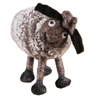 Handmade Felt Decoration - Pachamama Tank Top Sheep
