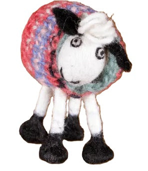 Handmade Felt Decoration - Pachamama Tank Top Sheep