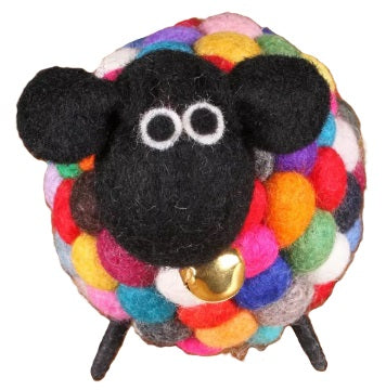 Handmade Felt Decoration - Pachamama Ziggy the Psychedelic Sheep