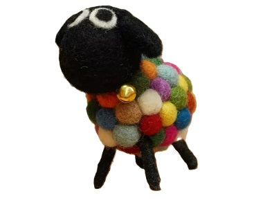 Handmade Felt Decoration - Pachamama Ziggy the Psychedelic Sheep