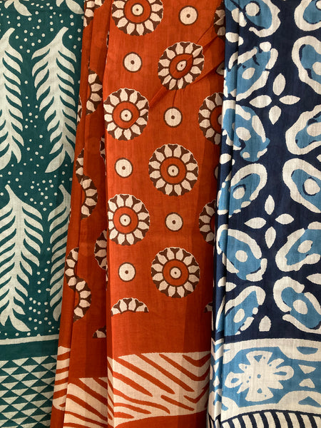 Pachamama Hand Printed Cotton Sarong