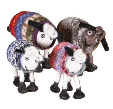 Handmade Felt Decoration - Pachamama Tank Top Sheep