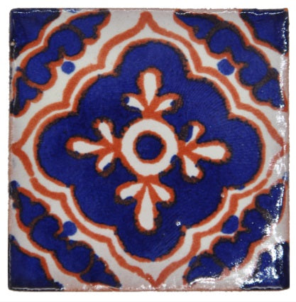 Mexican Hand Painted Ceramic Tiles - 5cm
