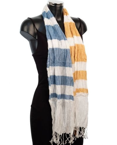 York Scarves Cotton Scarf - Crinkle summer scarves