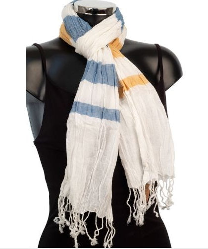 York Scarves Cotton Scarf - Crinkle summer scarves