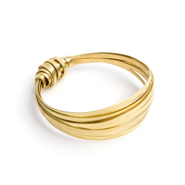 Brass Ribbon Bangle