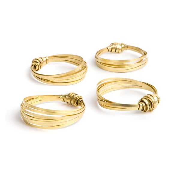 Brass Ribbon Bangle