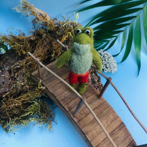Handmade felt decoration - Spee-Toad