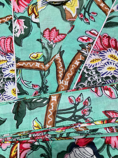 Hand Printed Cotton Kimono