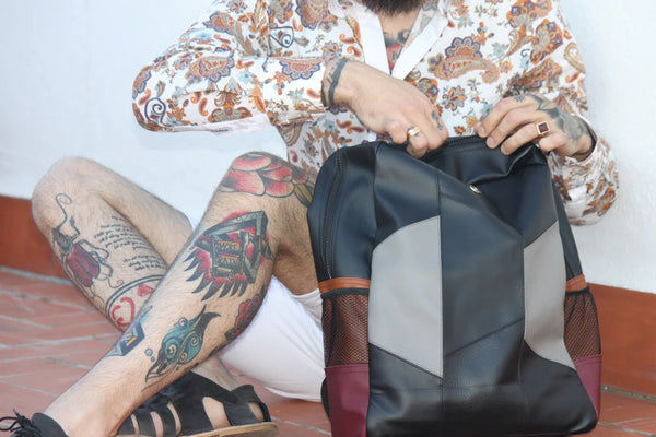 Recycled Motorcycle Seats Shoreditch Backpack