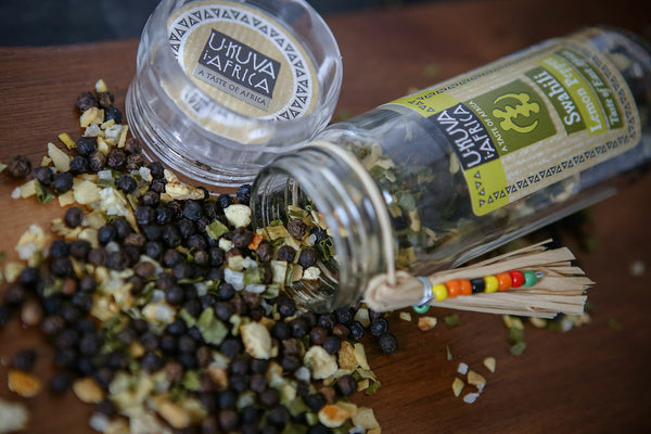Fair Trade Spice Grinders - Swahili Lemon Pepper
