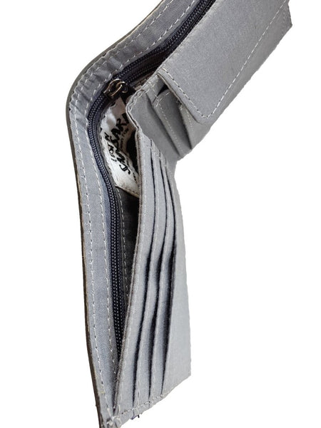 Upcycled Tyre Wallet - Double Line