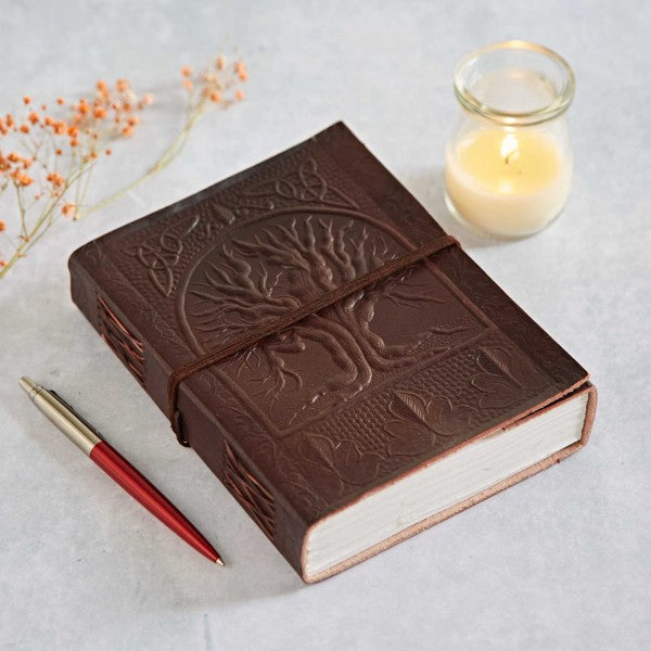 Indra Leather Journal - Celtic Tree of Life