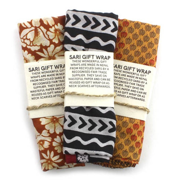 Recycled Sari Gift Wrap