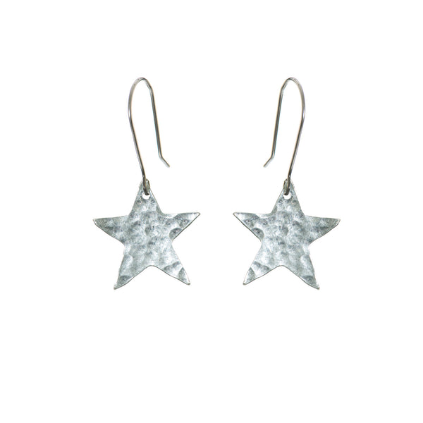 Plated star earrings