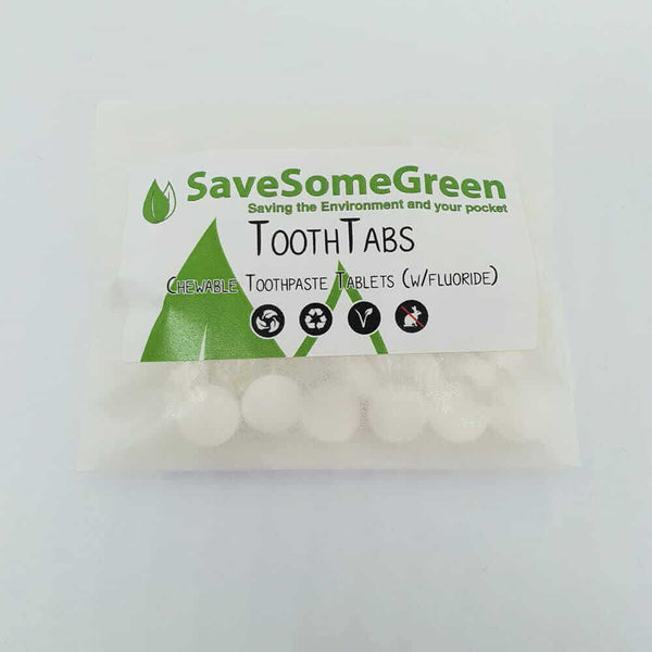 SLS Free, Chewable Toothpaste Tabs (with Fluoride)