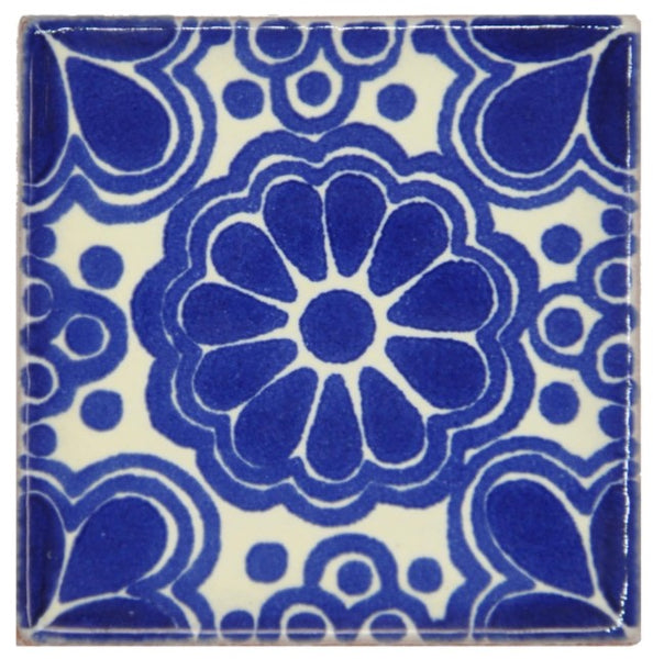 Mexican Hand Painted Ceramic Tiles - 5cm