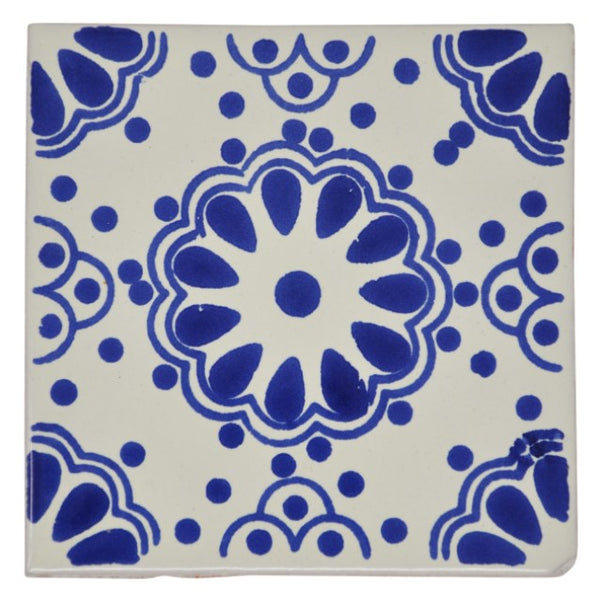 Mexican Hand Painted Ceramic Tiles - 5cm