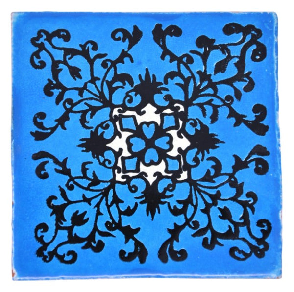 Mexican Hand Painted Ceramic Tiles - 5cm