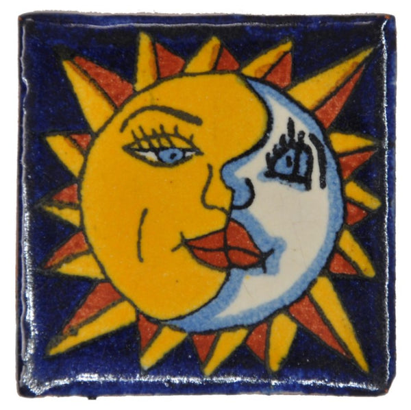 Mexican Hand Painted Ceramic Tiles - 5cm
