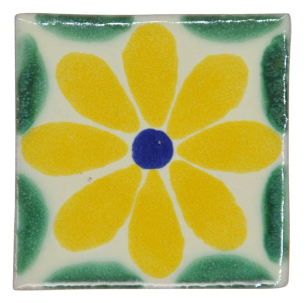 Mexican Hand Painted Ceramic Tiles - 5cm