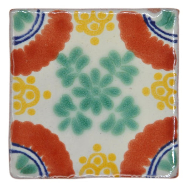 Mexican Hand Painted Ceramic Tiles - 5cm