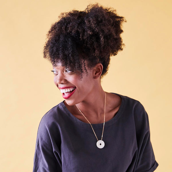 Vilma large circular necklace