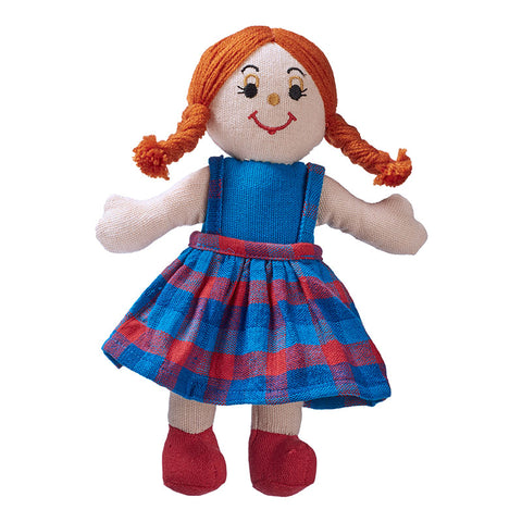 Lanka Kade Rag Doll - girl doll with white skin and red hair