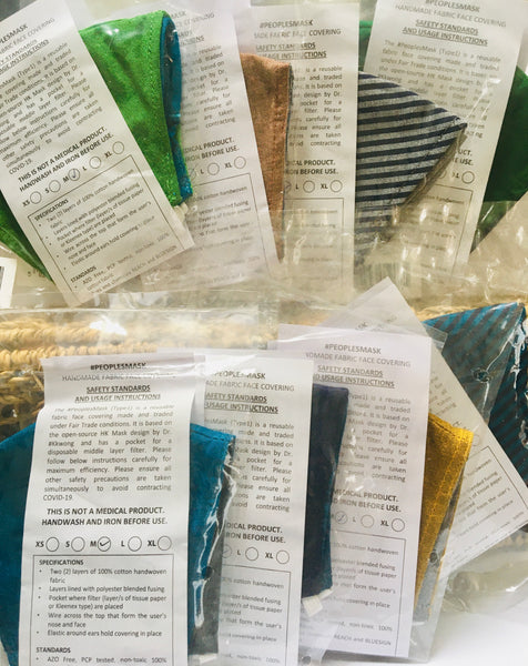 Fair Trade Washable Wired Face Masks - Cotton