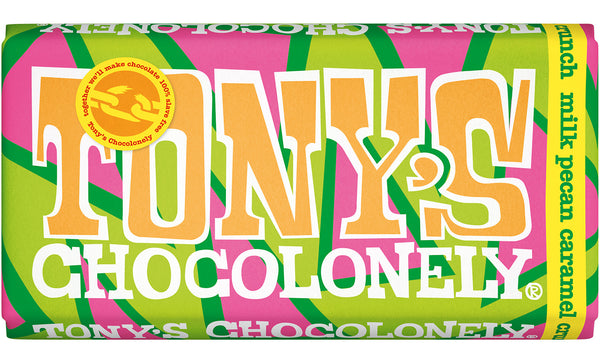 Tony's Chocolonely Milk Pecan Caramel Crunch