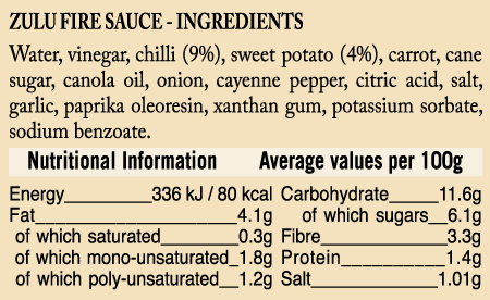 True Origin Fair Trade Chilli Sauce - Fire Sauce