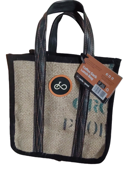 Recycled Coffee Sack Lunch Bag