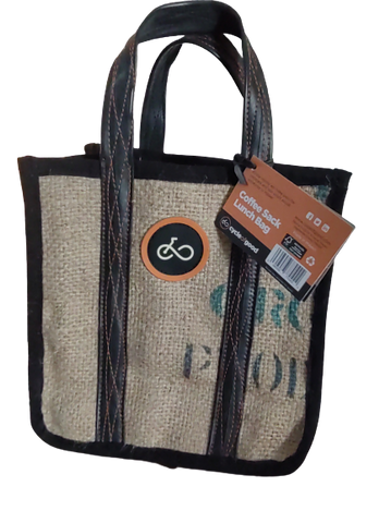 Recycled Coffee Sack Lunch Bag