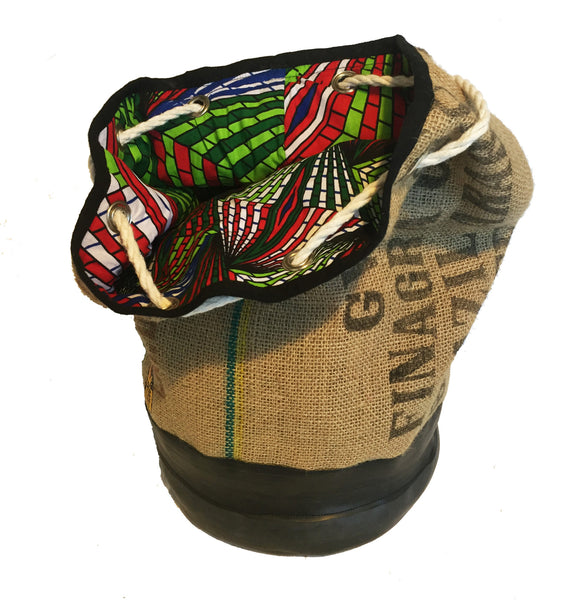 Recycled Coffee Sack Duffel Bag