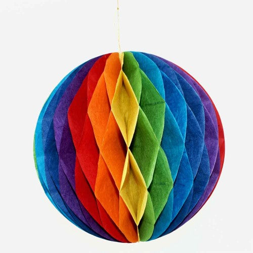 Rainbow Honeycomb Baubles