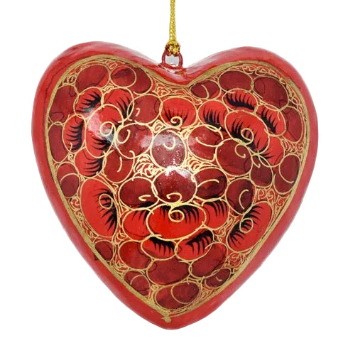 Large Papier-mâché heart - Red