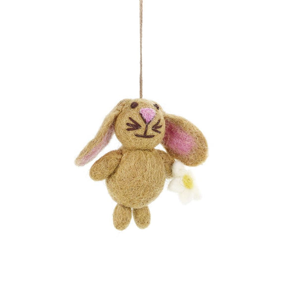 Handmade felt decoration - Mini Easter Bunnies (Set of 3)