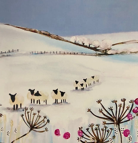 Helen Elliott Card 'Nine Sheep'
