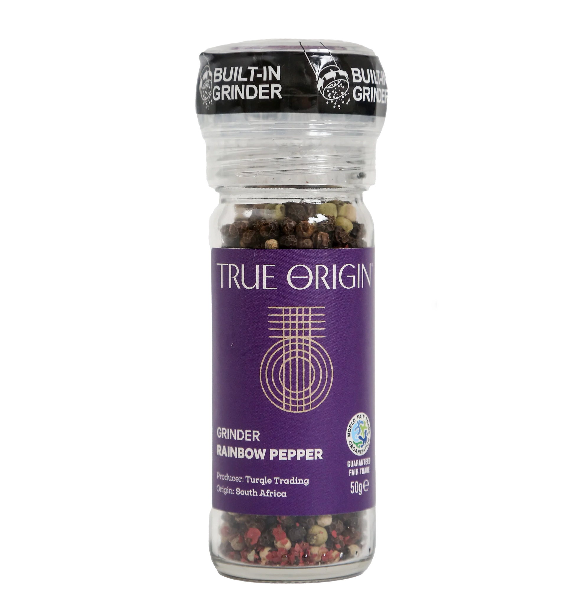 Fair Trade Spice Grinders - True Origin Rainbow Pepper