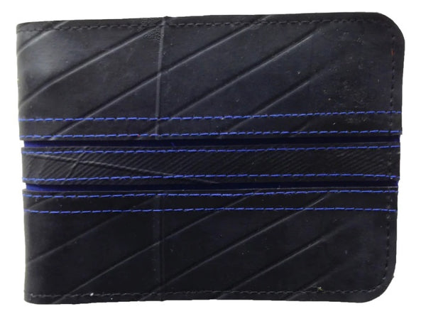 Upcycled Tyre Wallet - Double Line