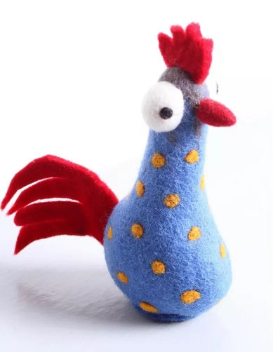 Handmade Felt Decoration - Pachamama Funky Chicken