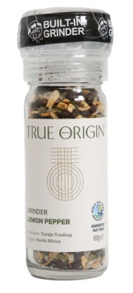 Fair Trade Spice Grinders - True Origin Lemon Pepper