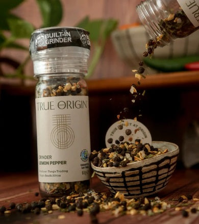 Fair Trade Spice Grinders - True Origin Lemon Pepper
