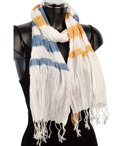 York Scarves Cotton Scarf - Crinkle summer scarves