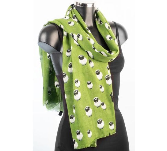 York Scarves Cotton Scarf - Sheep Pattern