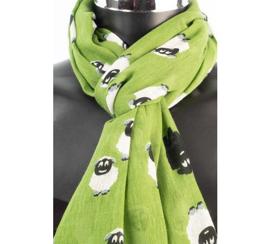 York Scarves Cotton Scarf - Sheep Pattern