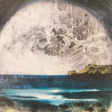 Helen Elliott Card 'Full Moon, Teifi Estuary'