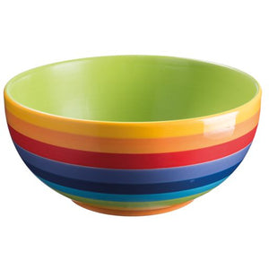 Rainbow Stripe Salad Bowl