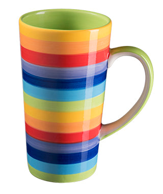 Rainbow Stripe Tall Mug